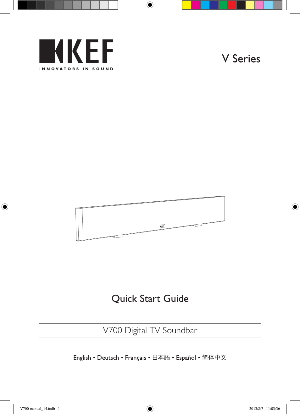 KEF V700 User Manual | 64 pages