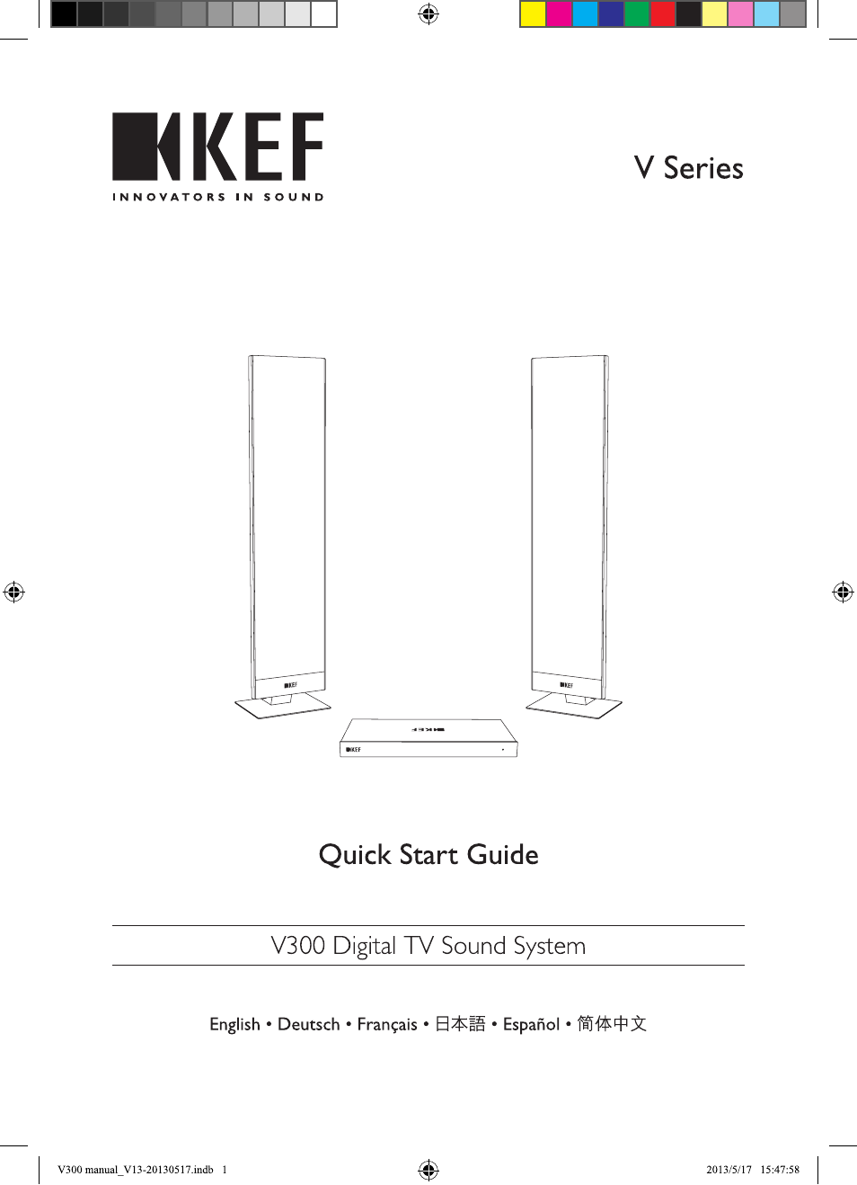 KEF V300 User Manual | 76 pages