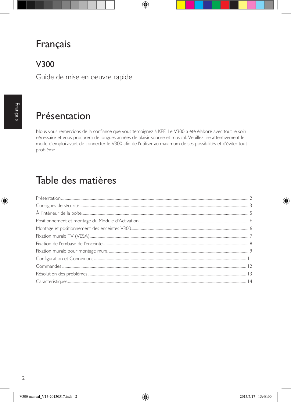 KEF V300 User Manual | Page 26 / 76