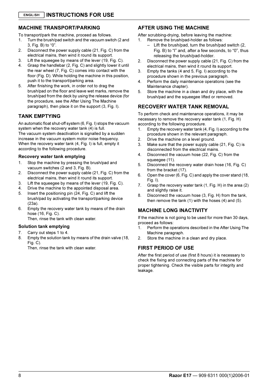Instructions for use | Kent Razo E17 User Manual | Page 10 / 52