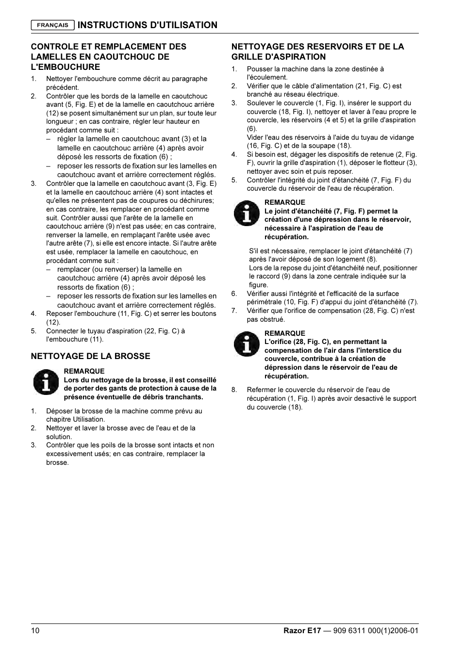 Instructions d'utilisation | Kent Razo E17 User Manual | Page 24 / 52
