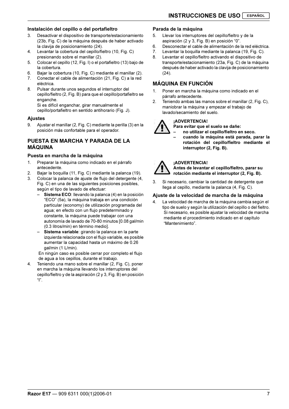 Instrucciones de uso | Kent Razo E17 User Manual | Page 33 / 52