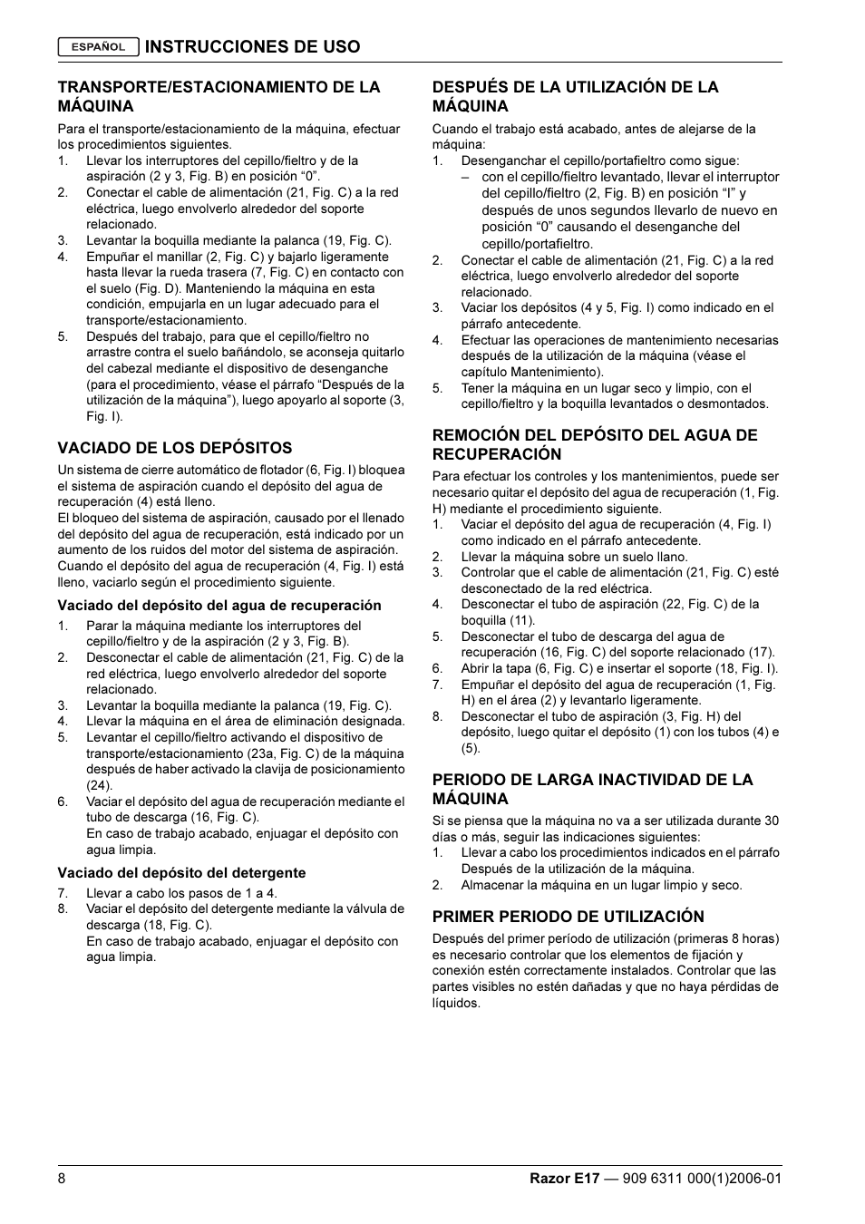 Instrucciones de uso | Kent Razo E17 User Manual | Page 34 / 52