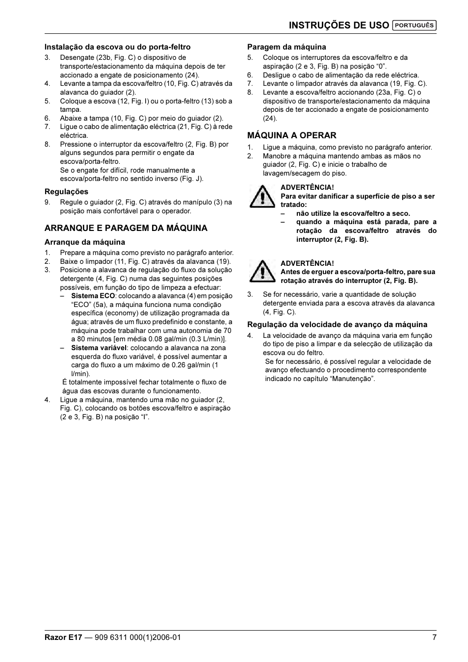 Instruções de uso | Kent Razo E17 User Manual | Page 45 / 52