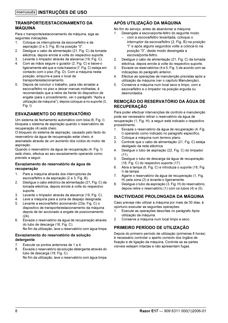 Instruções de uso | Kent Razo E17 User Manual | Page 46 / 52