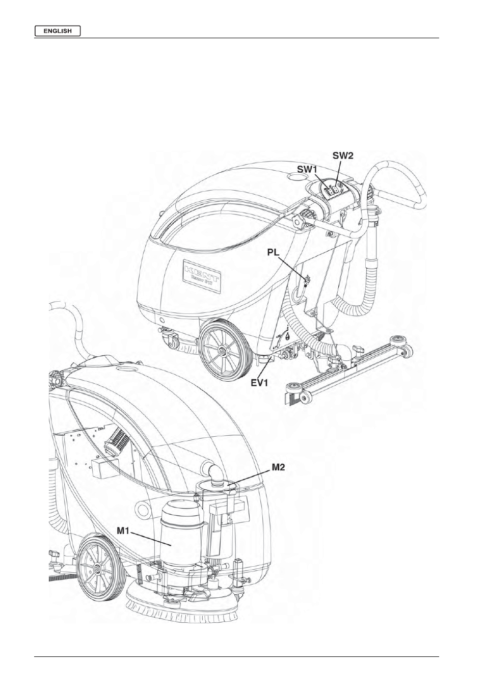 Electrical system, Service manual, Component location [razor e 17 | Kent Razo E17 User Manual | Page 46 / 50