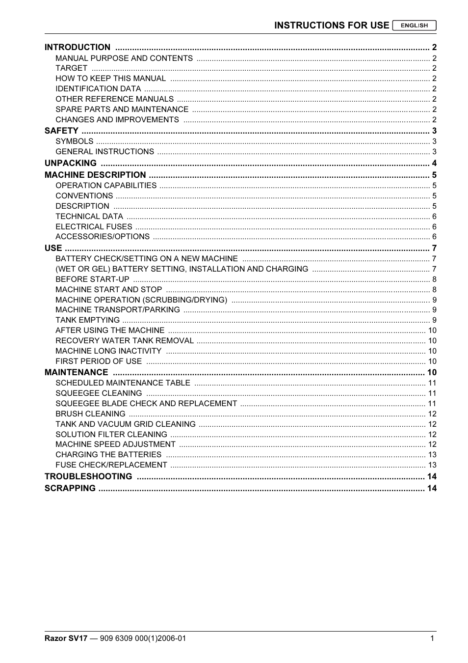 Kent Razo SV17 User Manual | Page 3 / 60