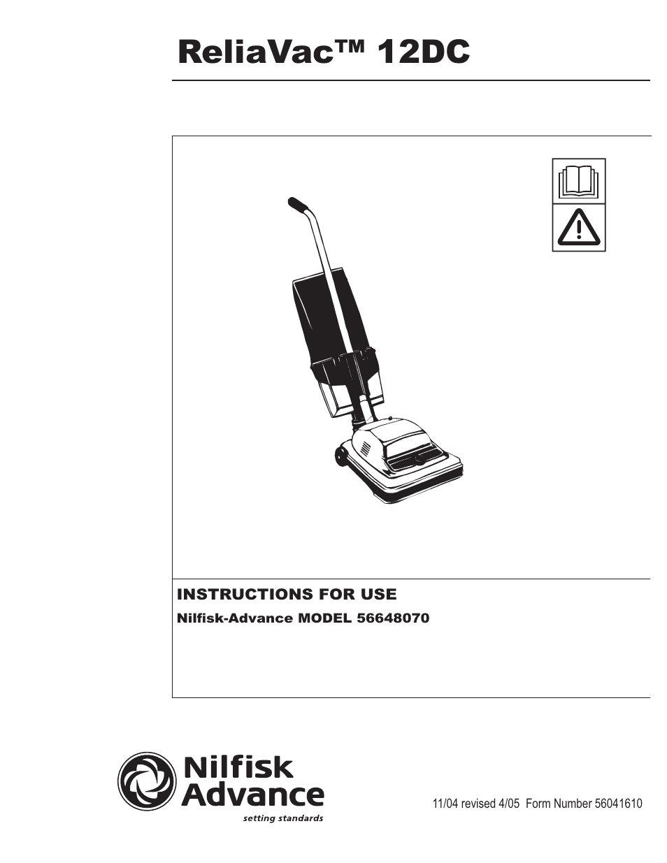 Kent ReliaVa 12DC User Manual | 12 pages