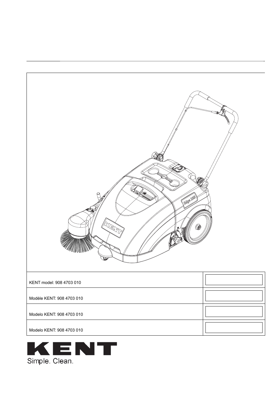 Kent Edg 28B User Manual | 77 pages