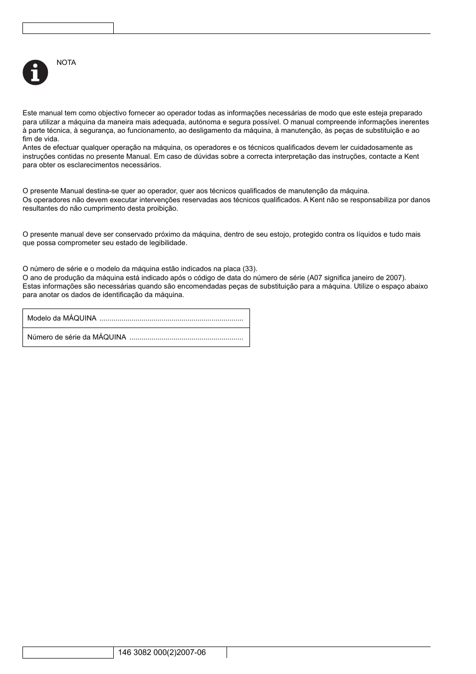 Introdução | Kent Edg 28B User Manual | Page 59 / 77