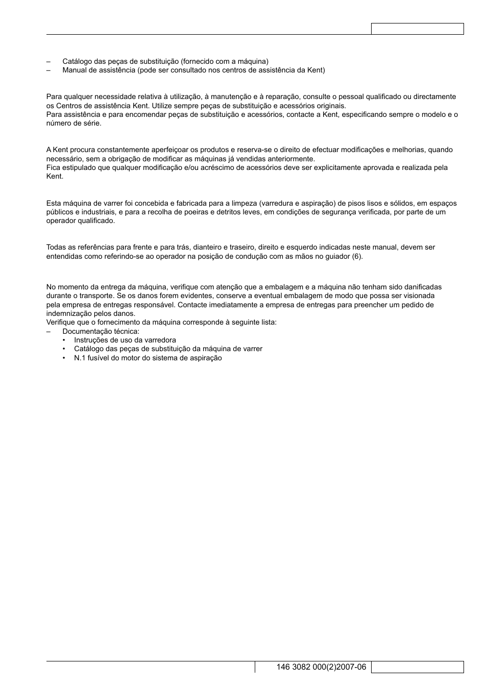 Desembalagem/entrega | Kent Edg 28B User Manual | Page 60 / 77