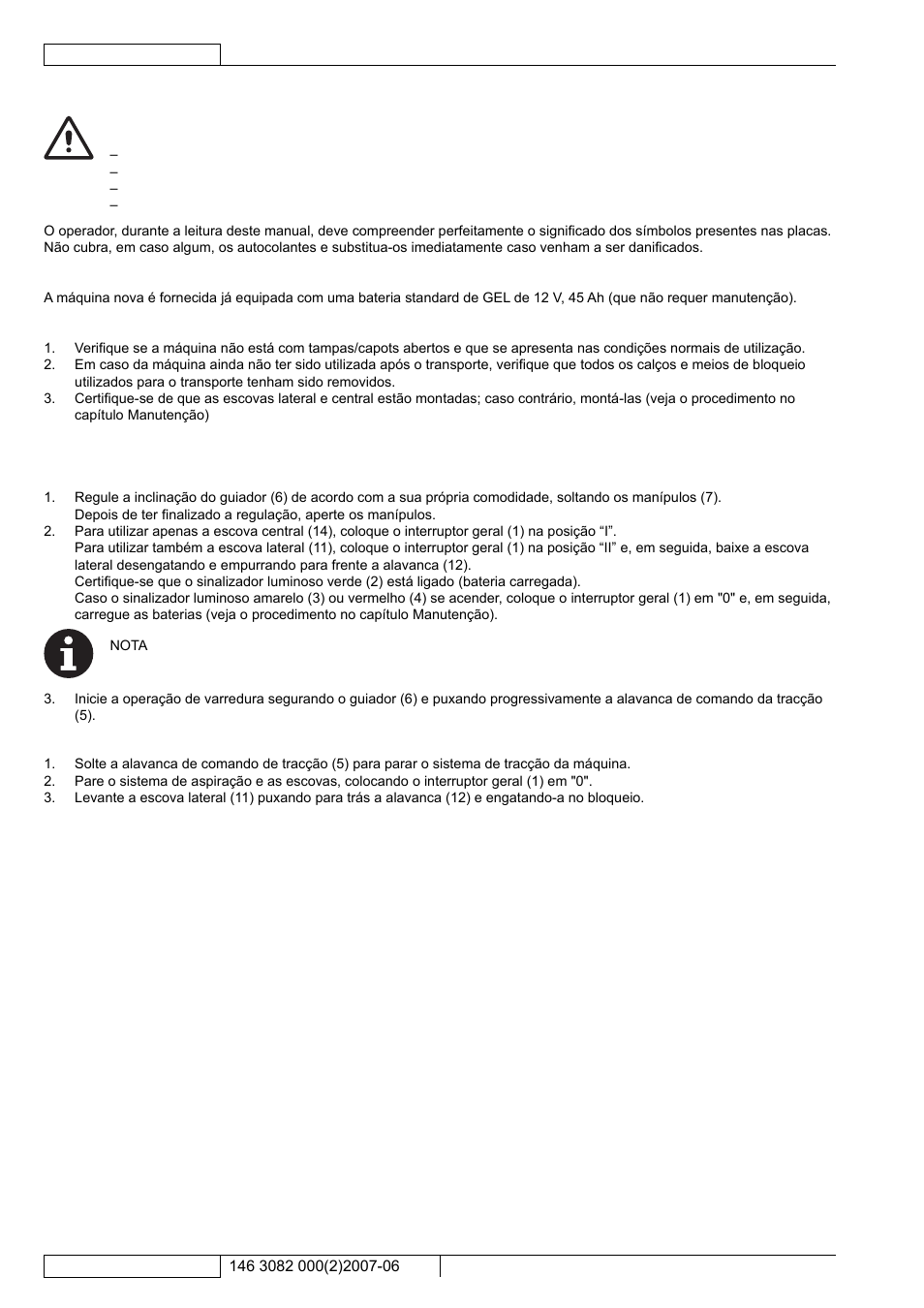 Utilização | Kent Edg 28B User Manual | Page 67 / 77