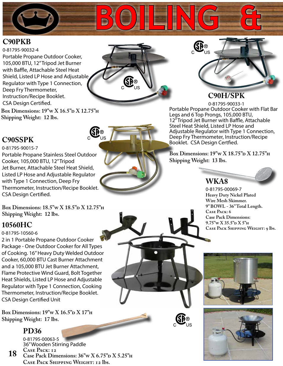 Boiling & steaming | King Kooker Printable User Manual | Page 18 / 28