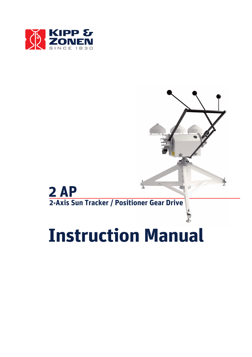 Kipp&Zonen 2AP Sun Tracker User Manual | 110 pages