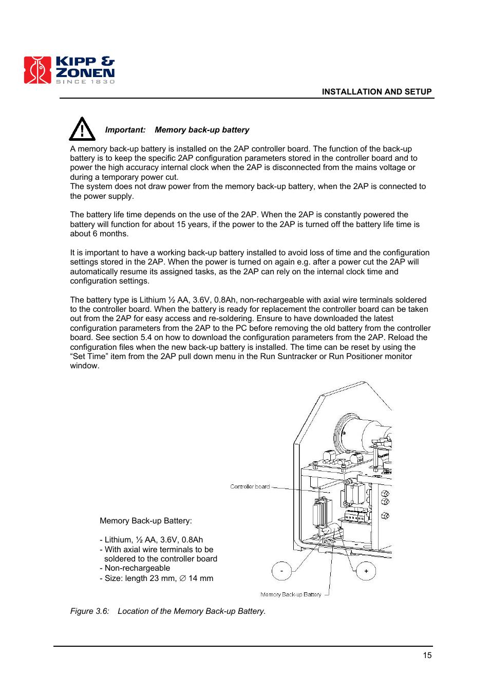 Kipp&Zonen 2AP Sun Tracker User Manual | Page 16 / 110