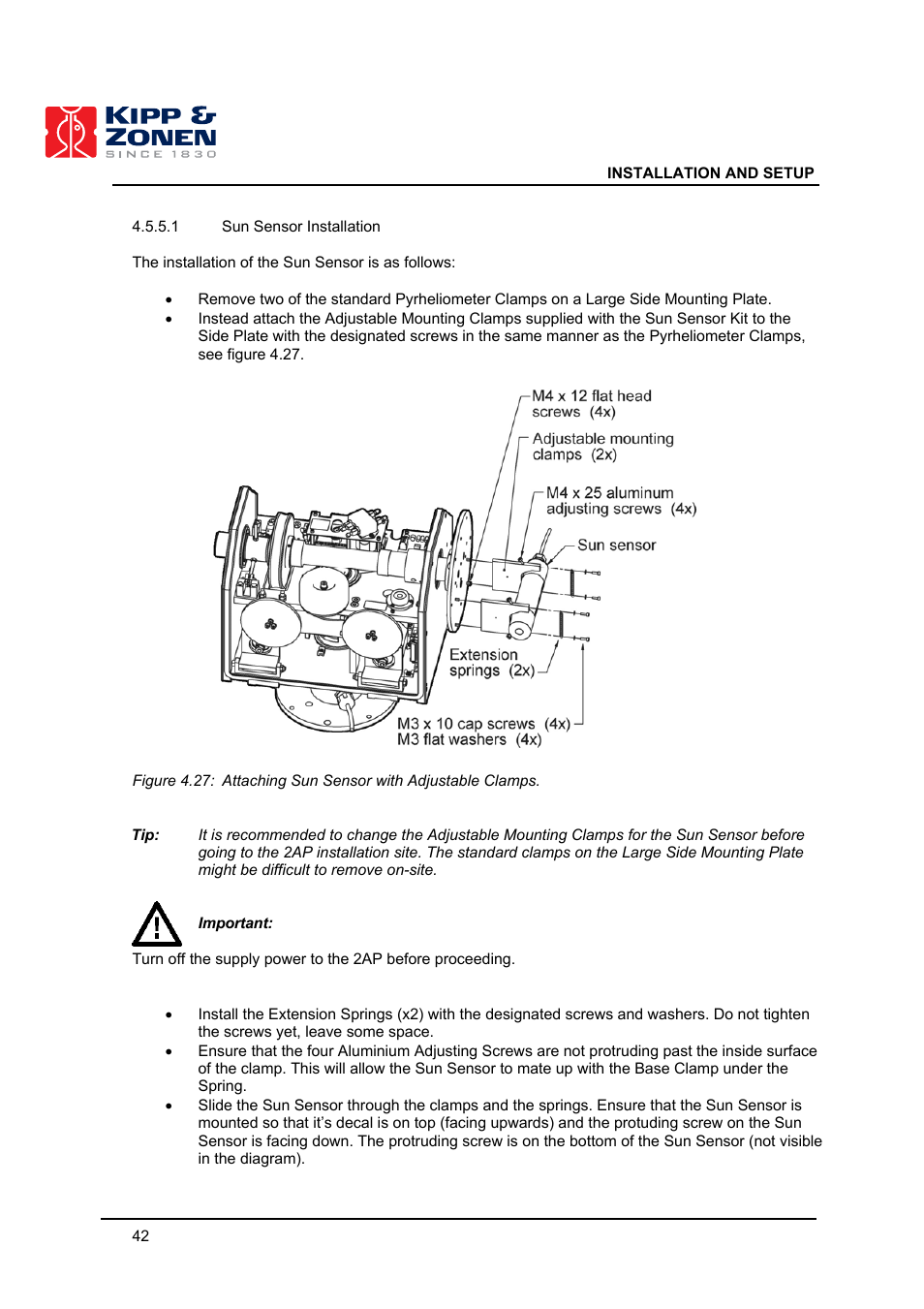 Kipp&Zonen 2AP Sun Tracker User Manual | Page 43 / 110