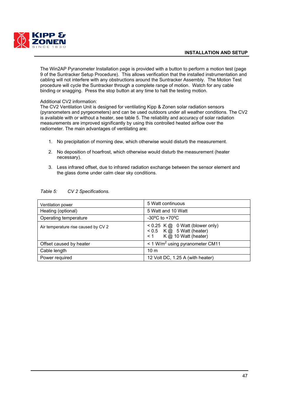 Kipp&Zonen 2AP Sun Tracker User Manual | Page 48 / 110