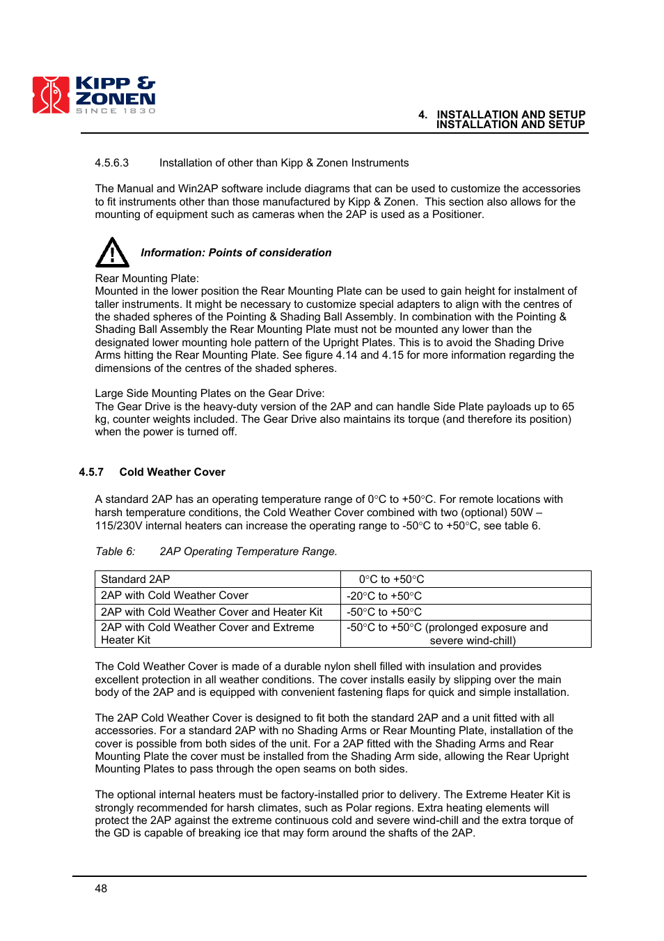 Kipp&Zonen 2AP Sun Tracker User Manual | Page 49 / 110