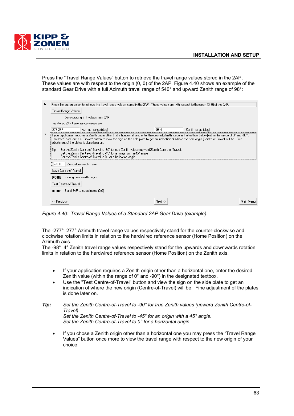 Kipp&Zonen 2AP Sun Tracker User Manual | Page 64 / 110