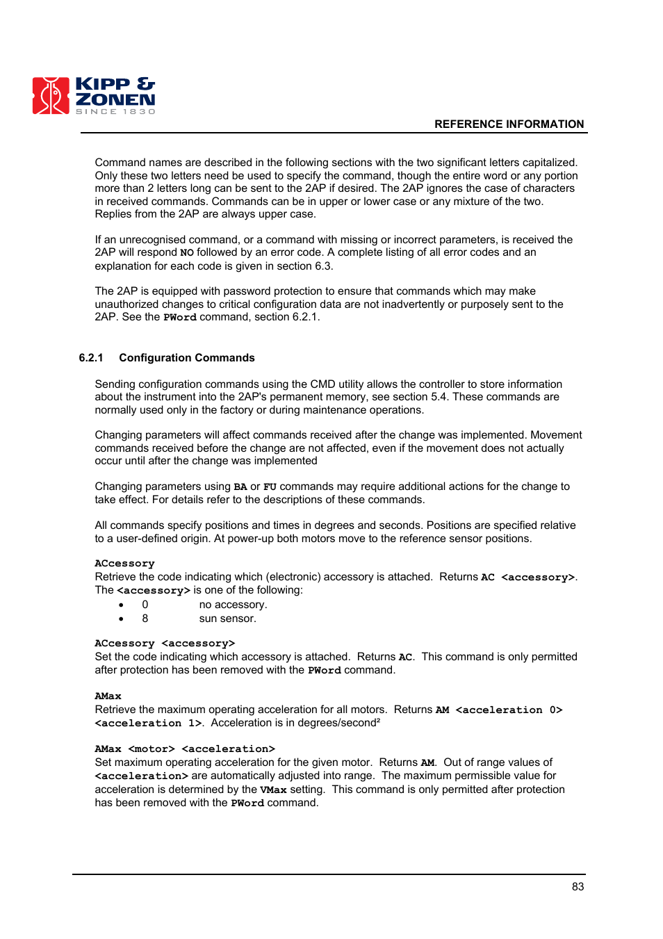 Kipp&Zonen 2AP Sun Tracker User Manual | Page 84 / 110