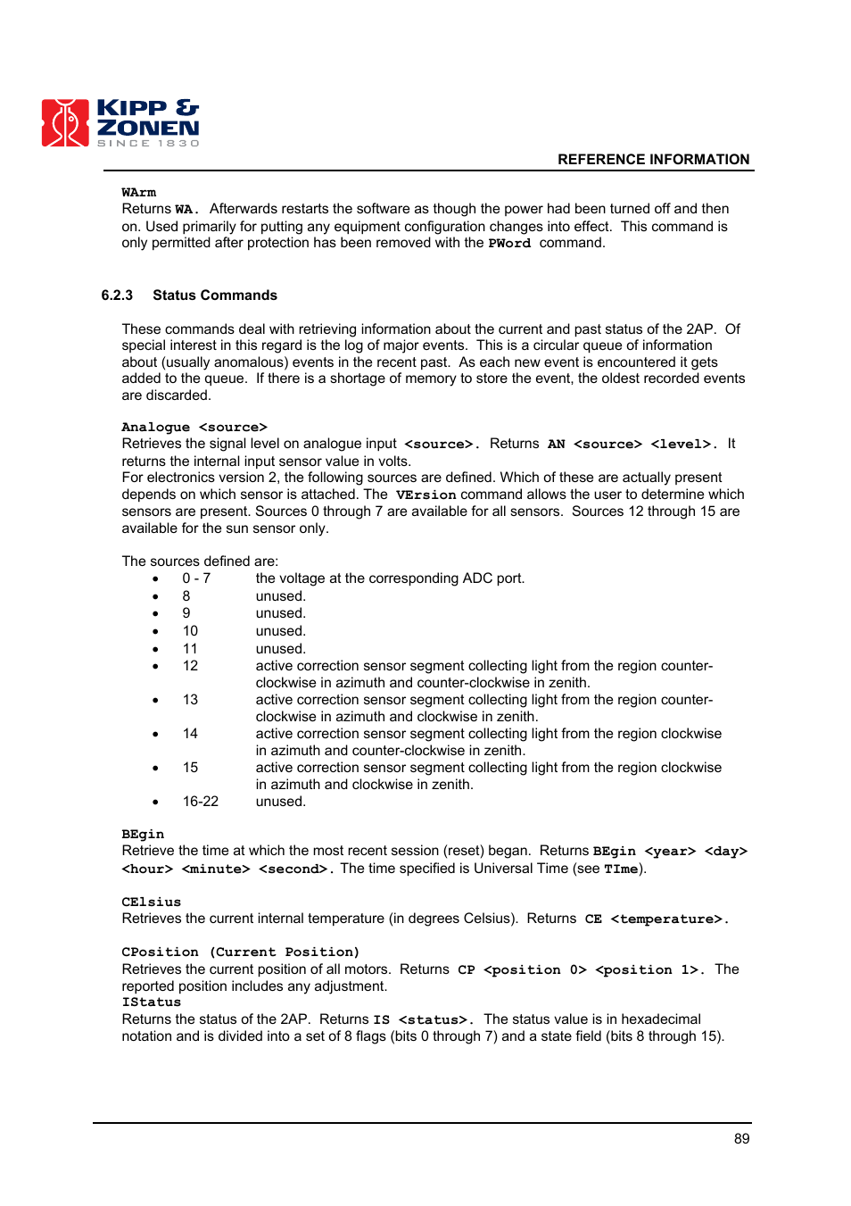 Kipp&Zonen 2AP Sun Tracker User Manual | Page 90 / 110