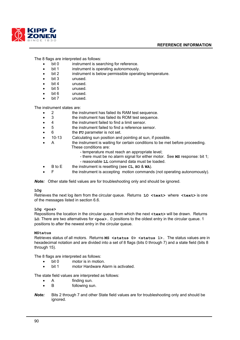 Kipp&Zonen 2AP Sun Tracker User Manual | Page 91 / 110