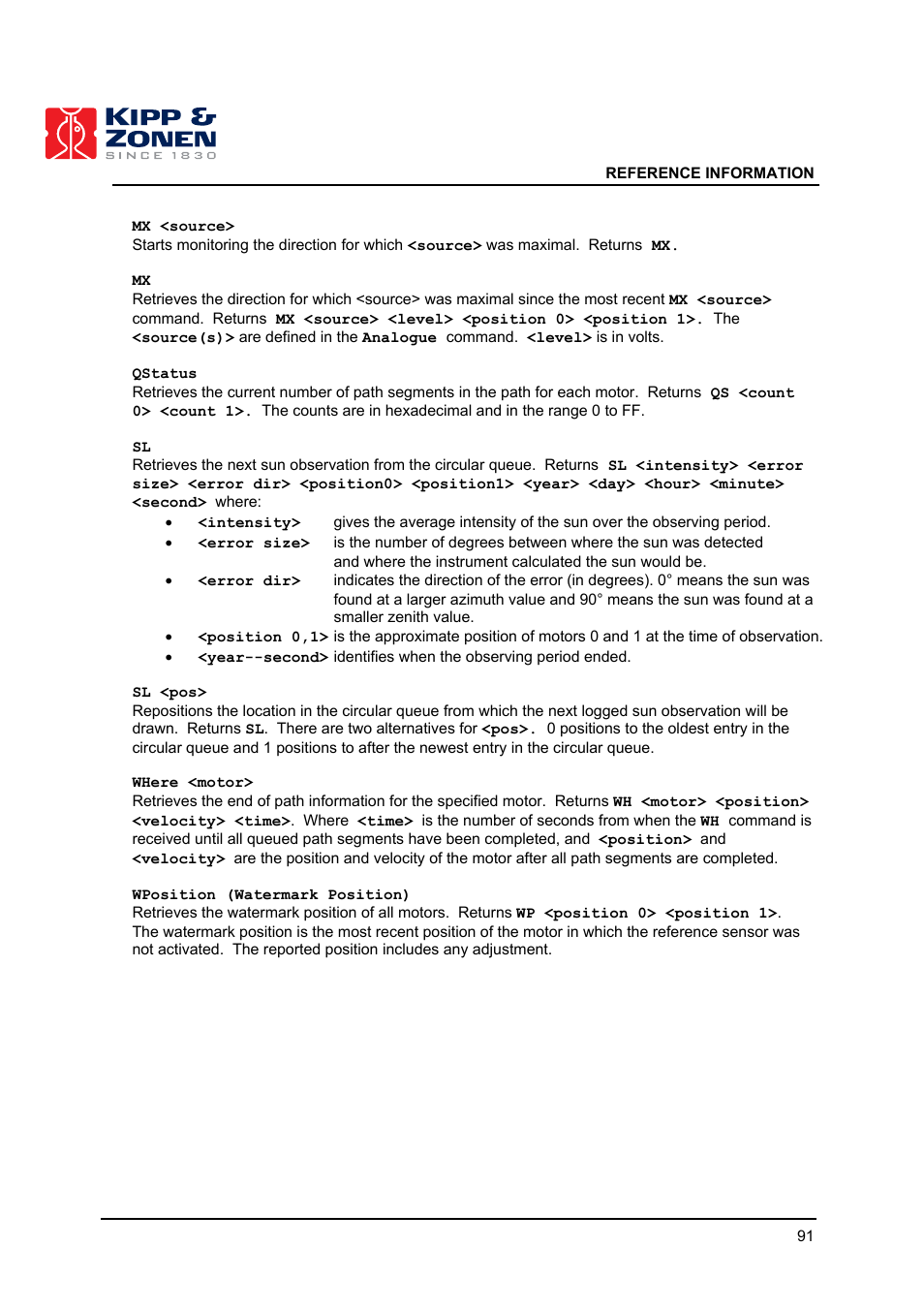 Kipp&Zonen 2AP Sun Tracker User Manual | Page 92 / 110