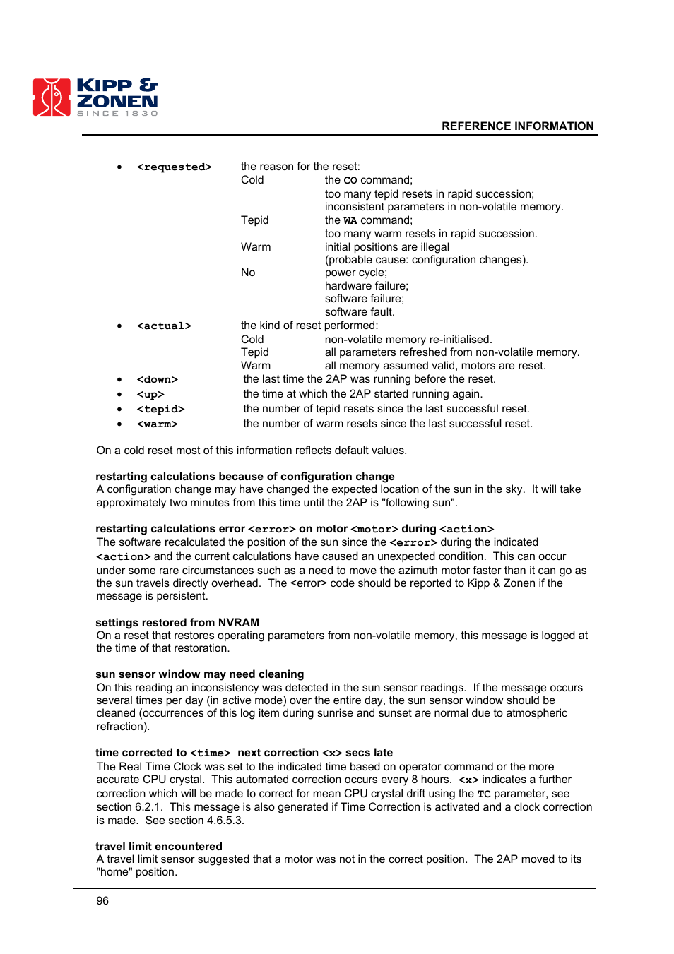 Kipp&Zonen 2AP Sun Tracker User Manual | Page 97 / 110