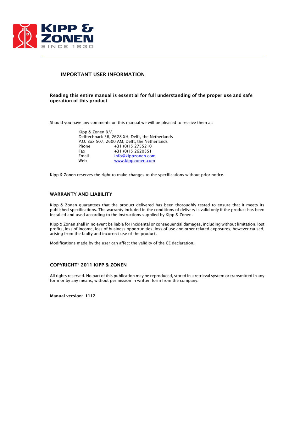 Kipp&Zonen SOLYS 2 Sun Tracker User Manual | Page 2 / 66