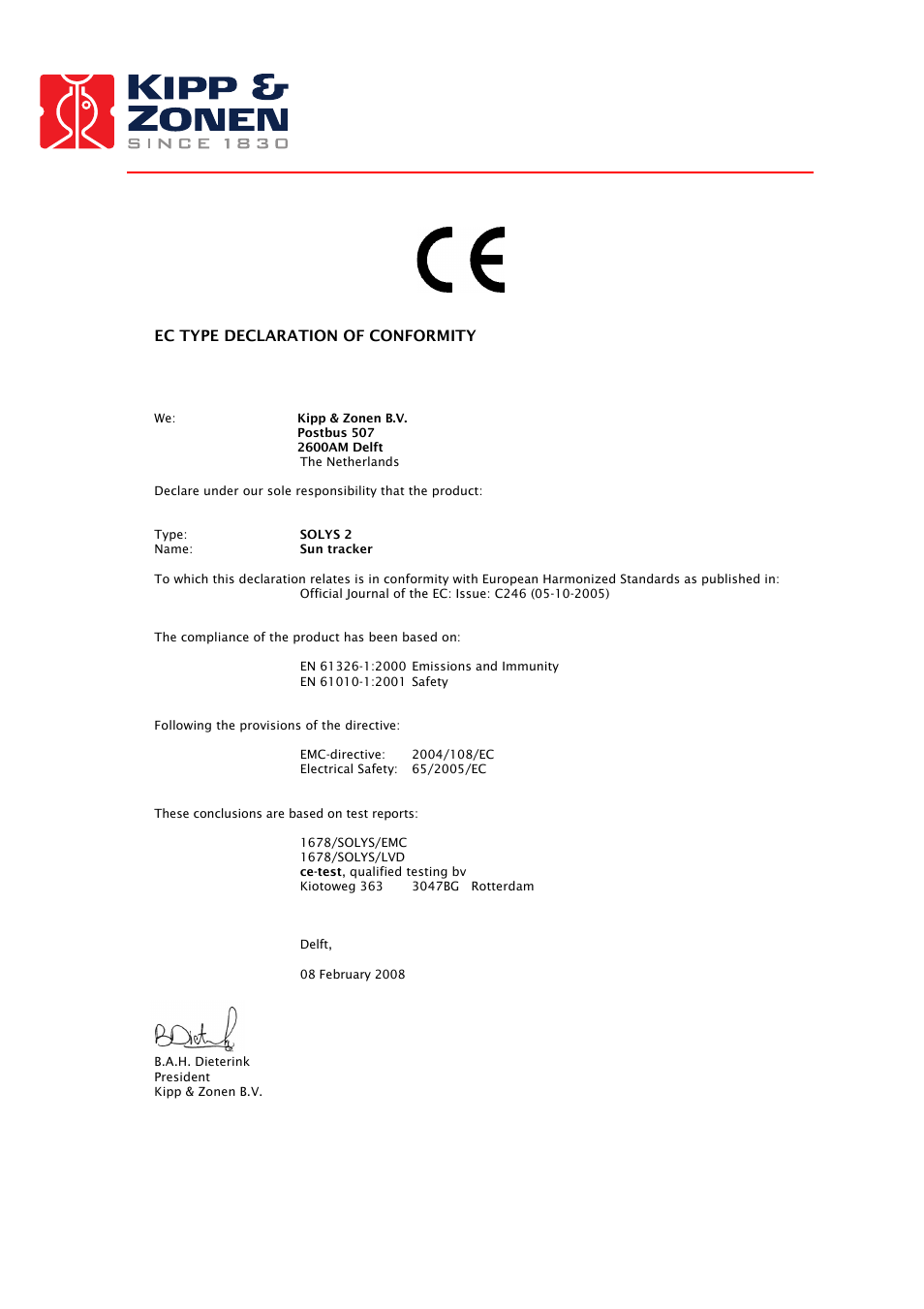 Kipp&Zonen SOLYS 2 Sun Tracker User Manual | Page 4 / 66
