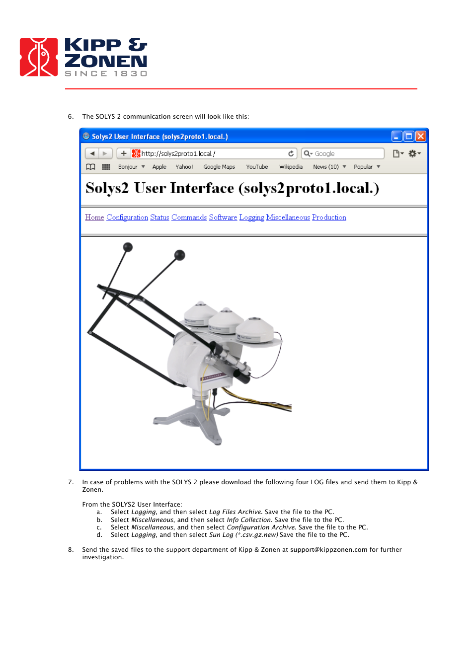 Kipp&Zonen SOLYS 2 Sun Tracker User Manual | Page 49 / 66