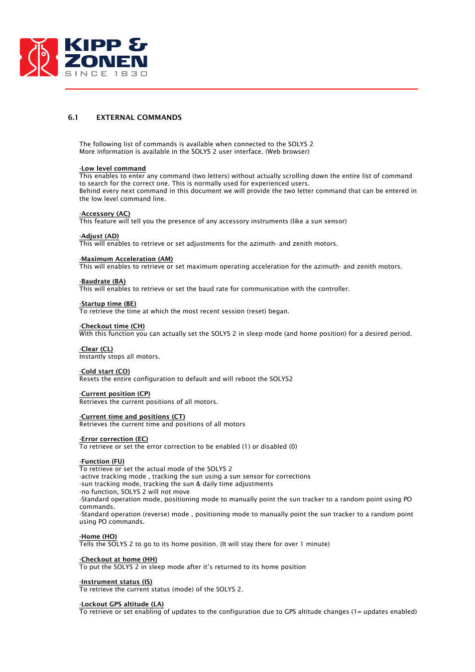 Kipp&Zonen SOLYS 2 Sun Tracker User Manual | Page 50 / 66