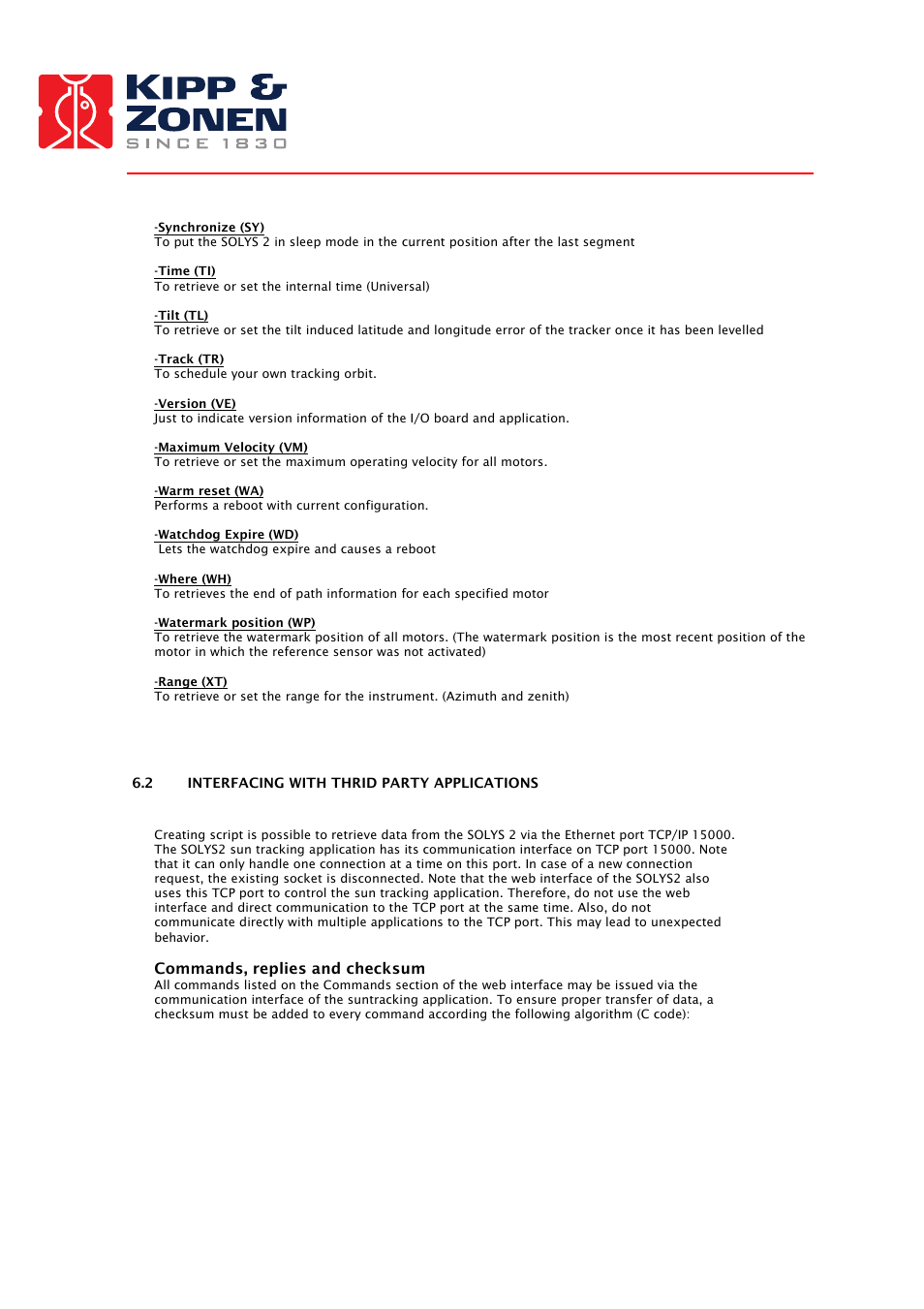 Kipp&Zonen SOLYS 2 Sun Tracker User Manual | Page 52 / 66