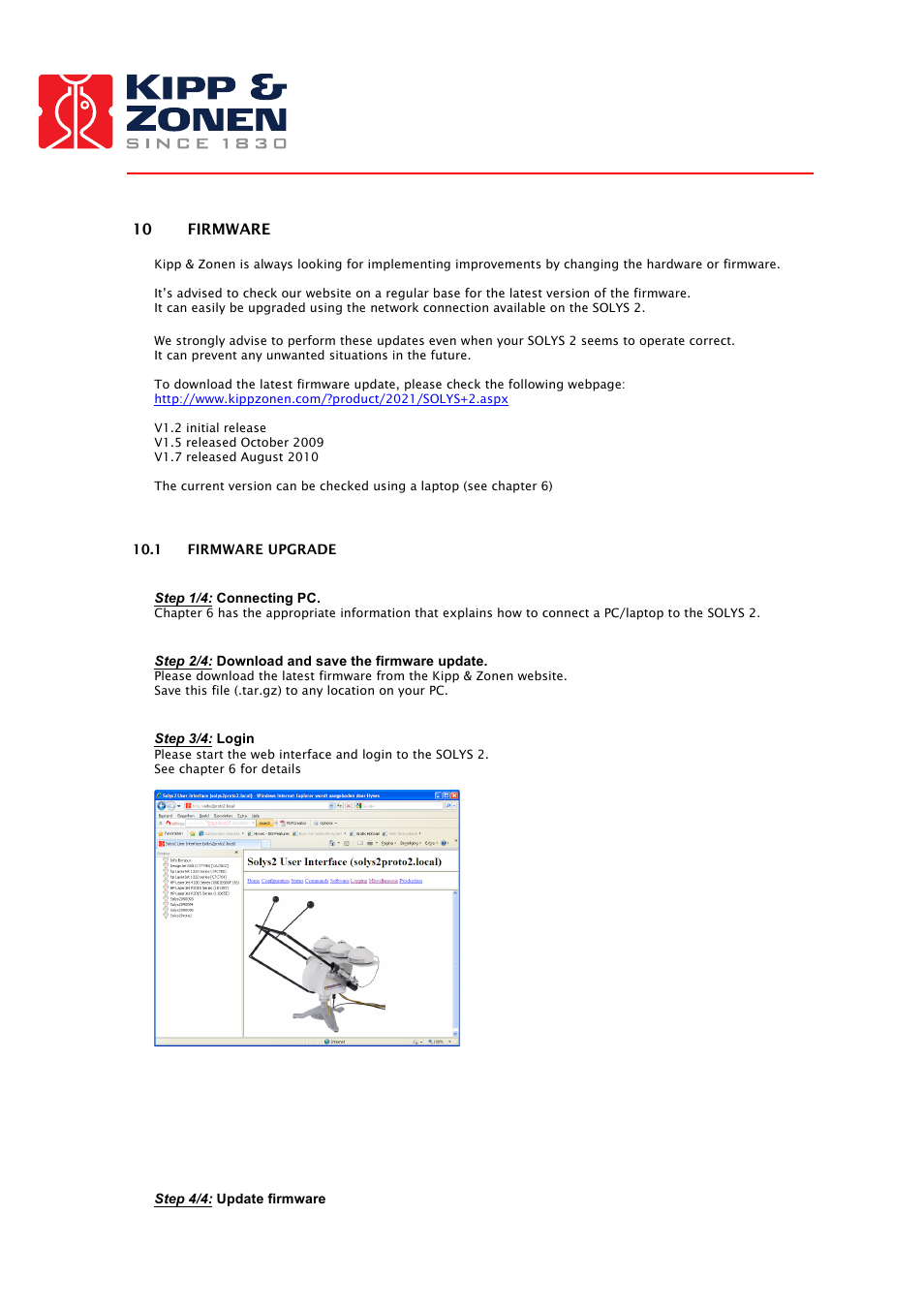 Kipp&Zonen SOLYS 2 Sun Tracker User Manual | Page 58 / 66