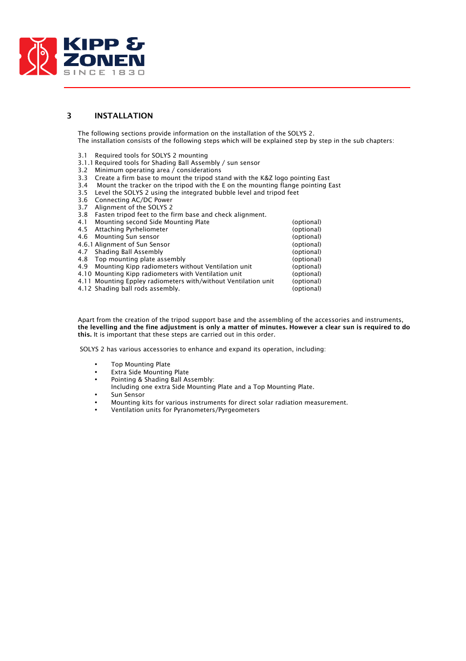 Kipp&Zonen SOLYS 2 Sun Tracker User Manual | Page 9 / 66