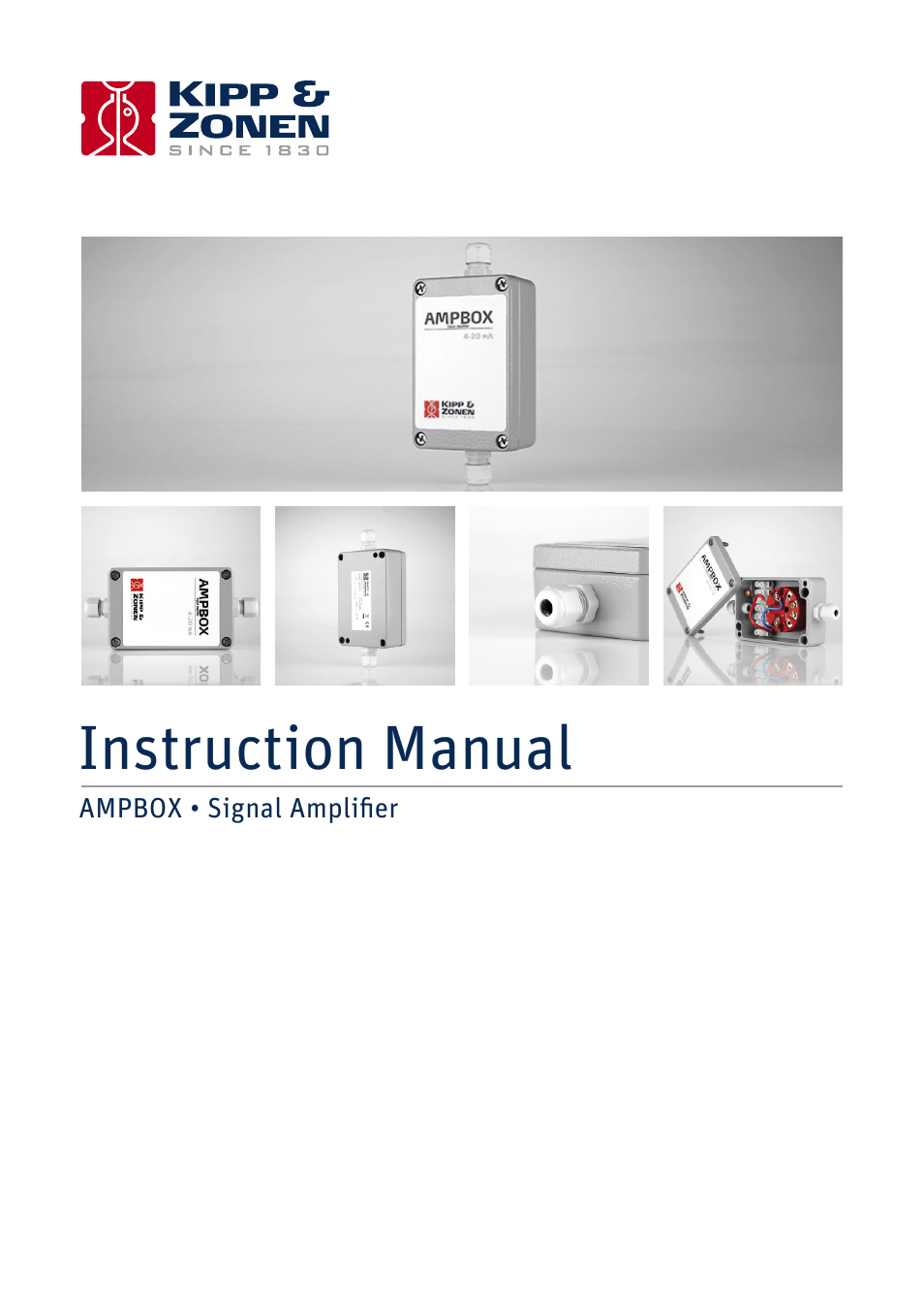 Kipp&Zonen AMPBOX Amplifier User Manual | 26 pages