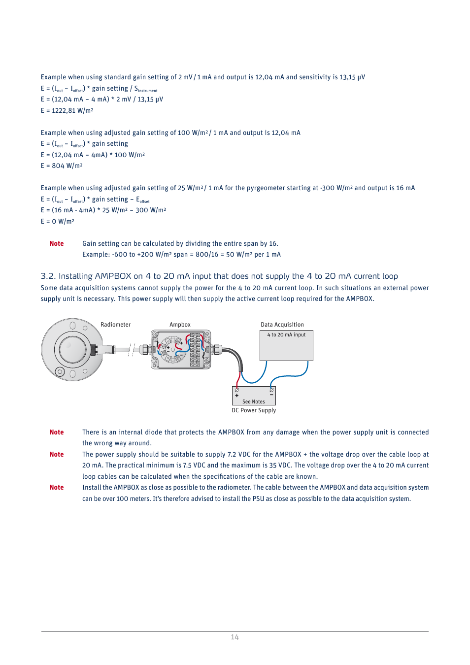 Kipp&Zonen AMPBOX Amplifier User Manual | Page 14 / 26