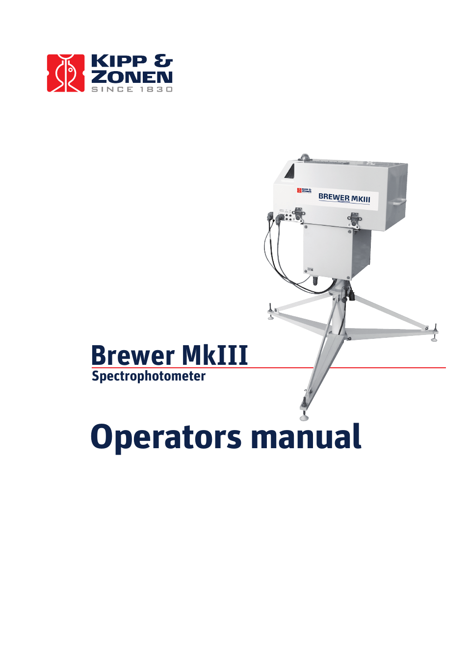 Kipp&Zonen Brewer MkIII User Manual | 136 pages