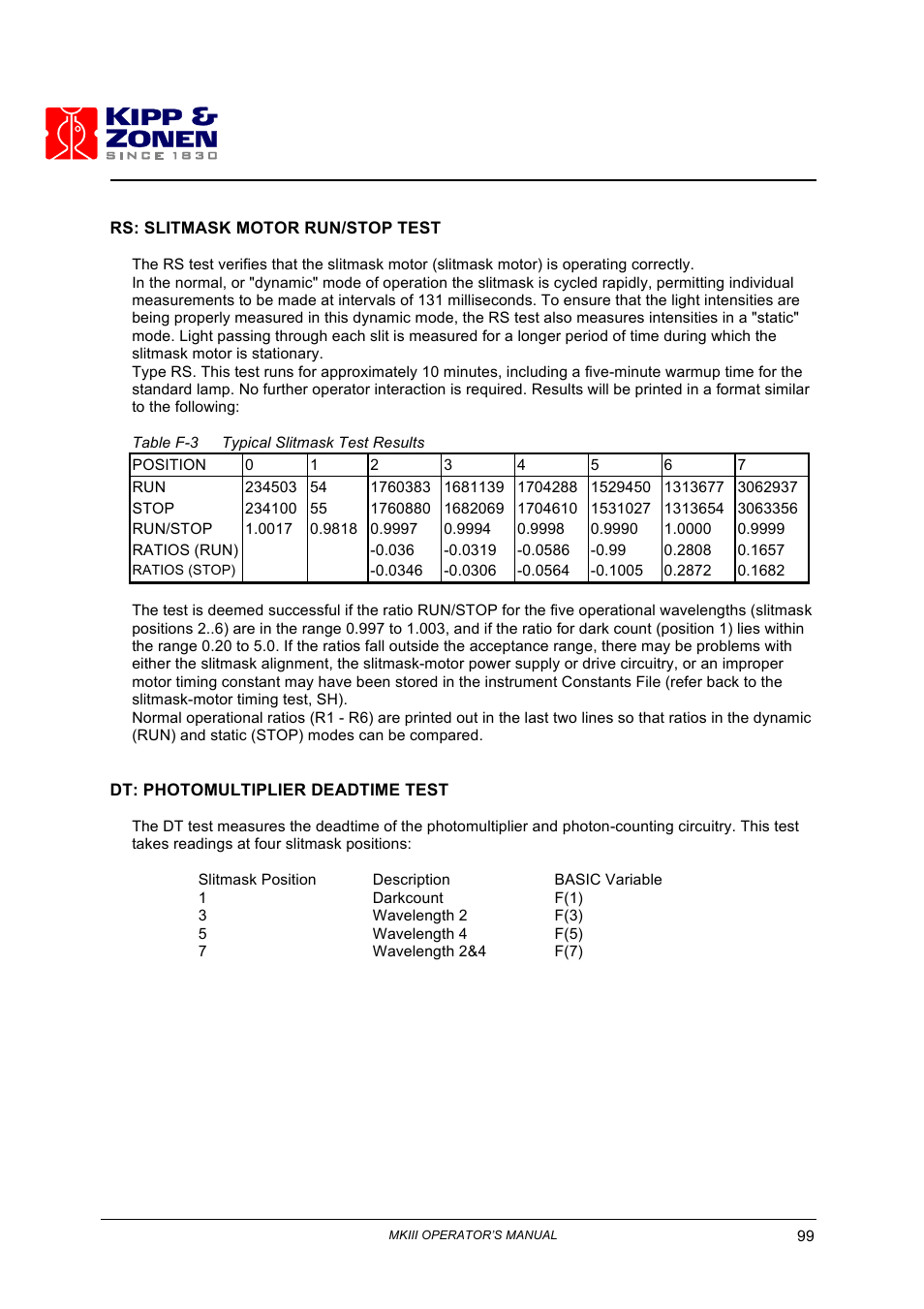 Kipp&Zonen Brewer MkIII User Manual | Page 102 / 136