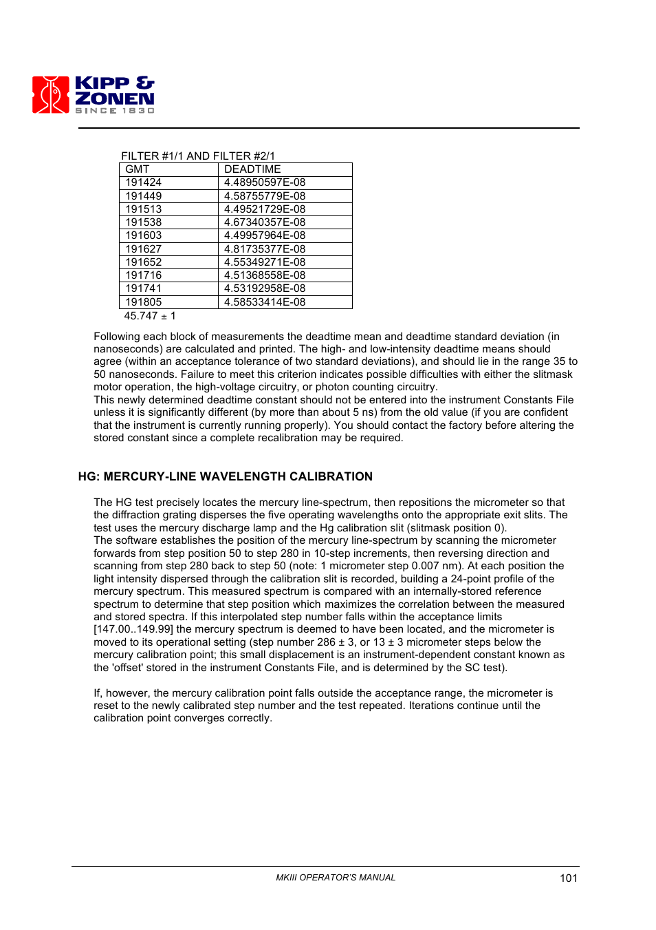 Kipp&Zonen Brewer MkIII User Manual | Page 104 / 136