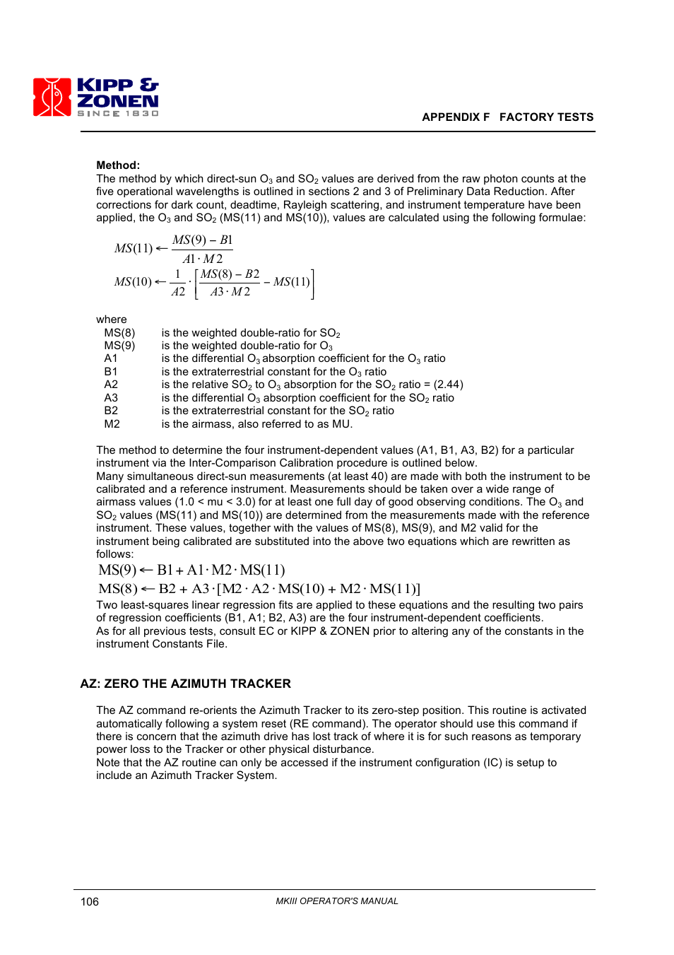 Kipp&Zonen Brewer MkIII User Manual | Page 109 / 136