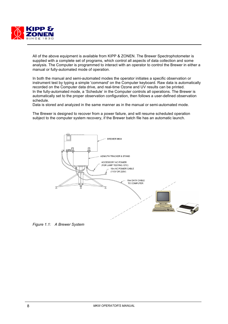 Kipp&Zonen Brewer MkIII User Manual | Page 11 / 136