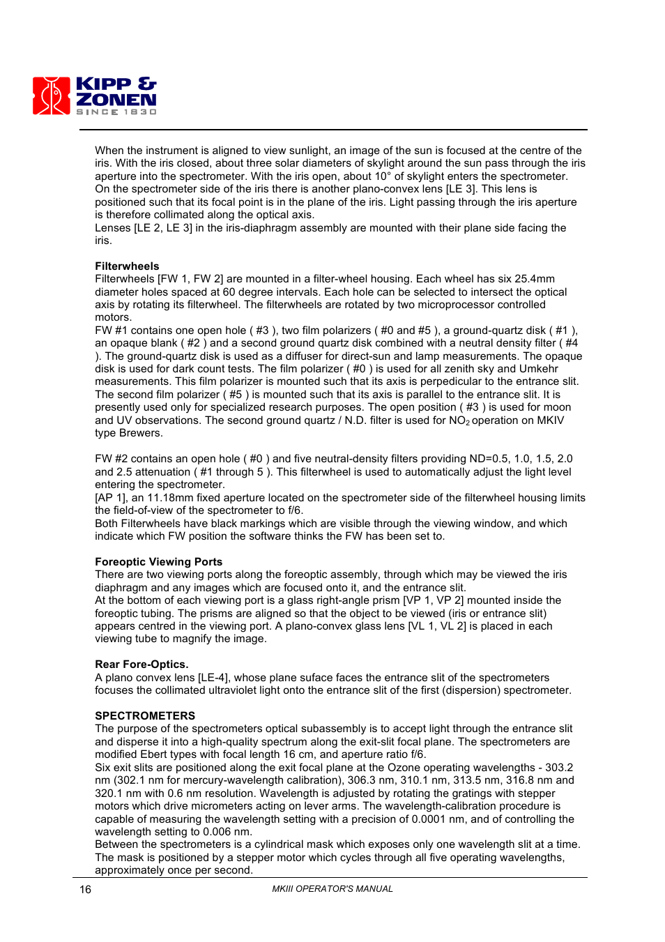 Kipp&Zonen Brewer MkIII User Manual | Page 19 / 136