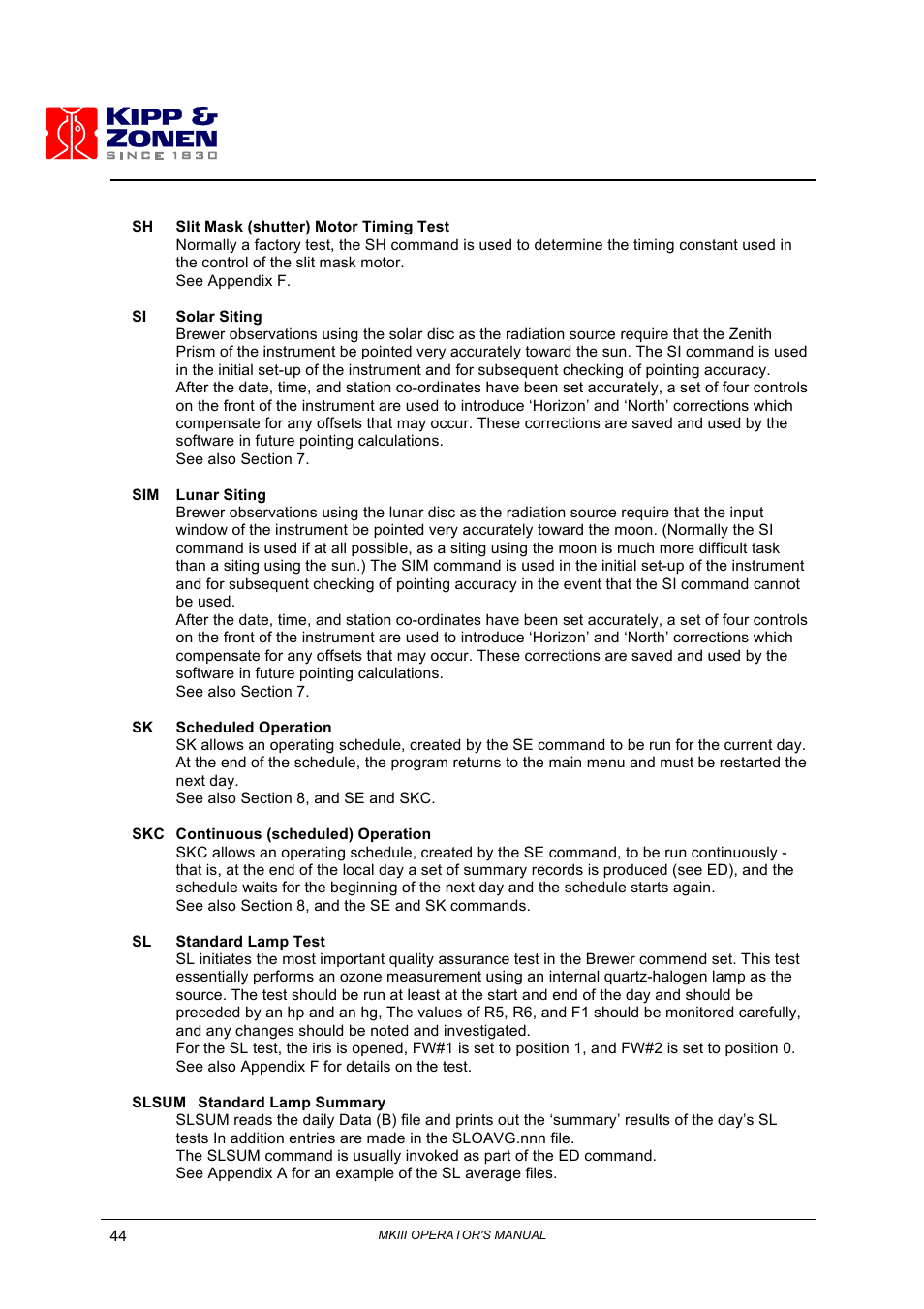 Kipp&Zonen Brewer MkIII User Manual | Page 47 / 136