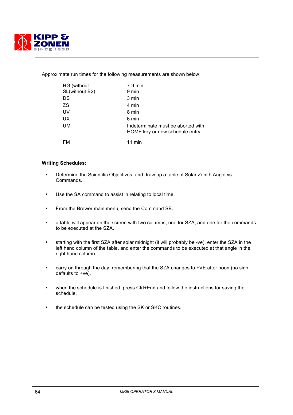 Kipp&Zonen Brewer MkIII User Manual | Page 67 / 136