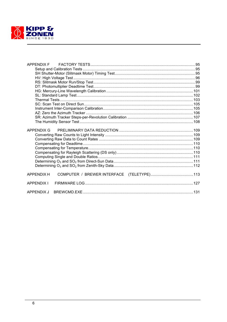 Kipp&Zonen Brewer MkIII User Manual | Page 9 / 136