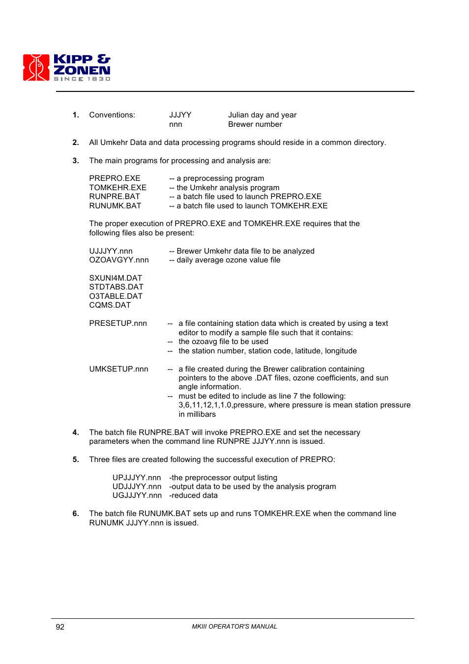 Kipp&Zonen Brewer MkIII User Manual | Page 95 / 136