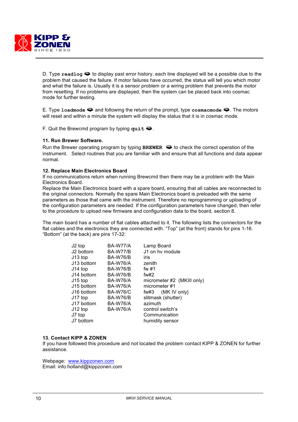 Kipp&Zonen Brewer MkIII User Manual | Page 15 / 131