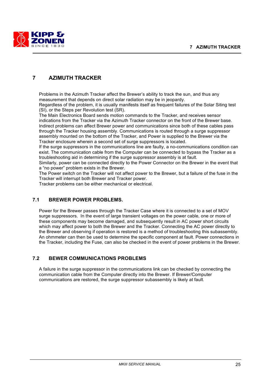 Kipp&Zonen Brewer MkIII User Manual | Page 30 / 131