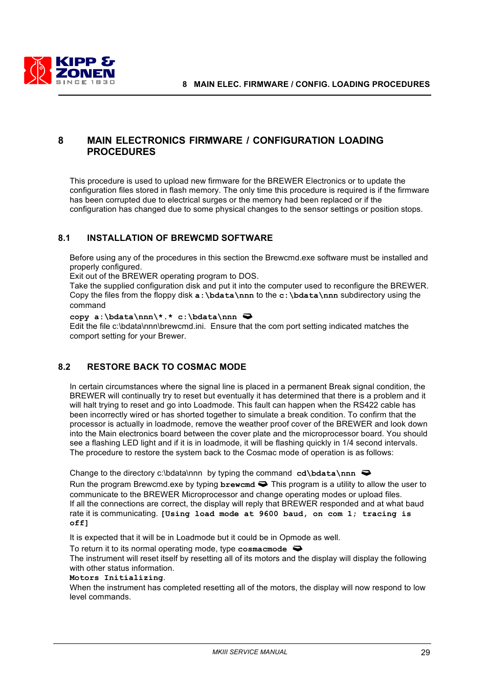 Kipp&Zonen Brewer MkIII User Manual | Page 34 / 131